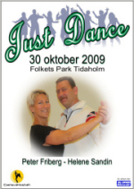 Just Dance i Tidaholm, officiell affisch med Helen och Peter